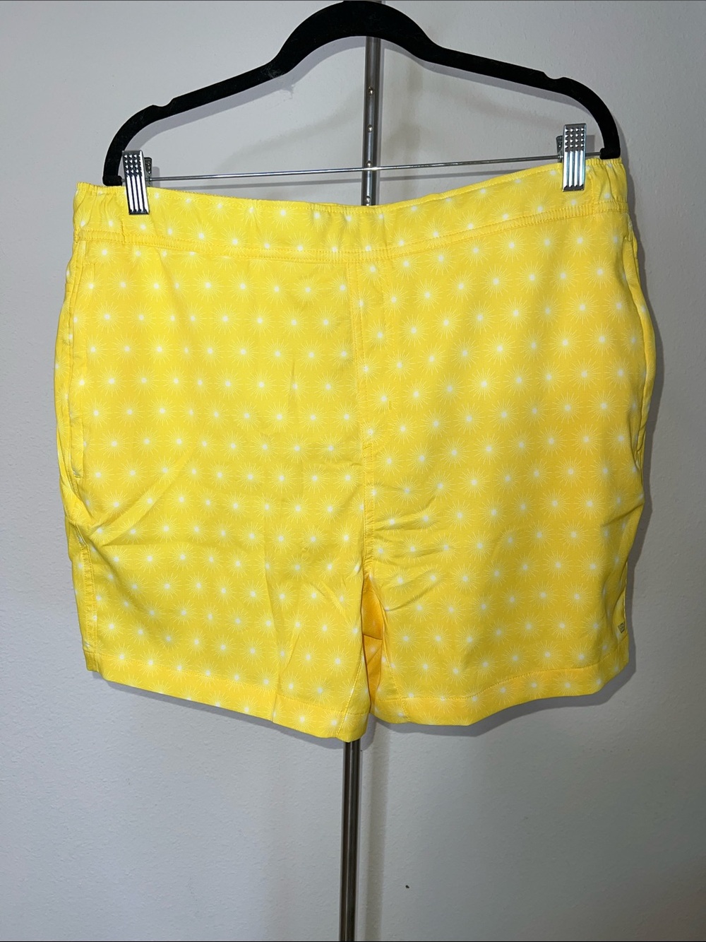 Mack Weldon Yellow Swim Trunks
